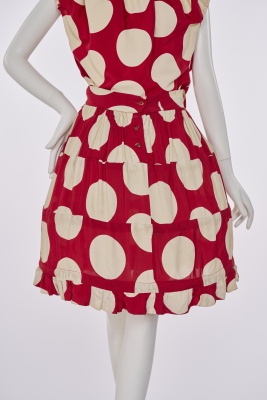 A Vivienne Westwood giant polka dot ensemble, 'Mini Crini' collection, Spring-Summer 1986 - 7