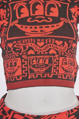 A Westwood/McLaren Keith Haring patterned knitted ensemble 'Witches' collection, Autumn-Winter 1983-84 - 9