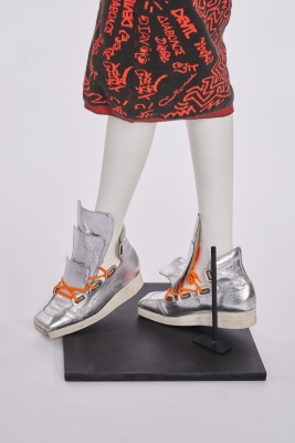 A pair of Westwood/McLaren triple tongue trainers, mid 1980s re-issues of Witches collection originals - 3