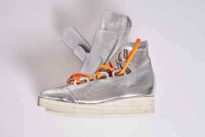 A pair of Westwood/McLaren triple tongue trainers, mid 1980s re-issues of Witches collection originals - 5