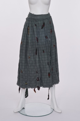 A rare Westwood/McLaren blue-grey cotton ensemble, 'Punkature (Hobo)' collection, Spring-Summer 1983 - 11