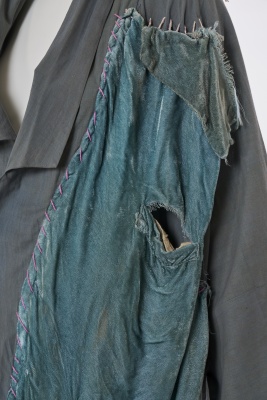 A rare Westwood/McLaren blue-grey cotton and velvet shirt, 'Punkature (Hobo)' collection, Spring-Summer 1983 - 7