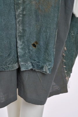 A rare Westwood/McLaren blue-grey cotton and velvet shirt, 'Punkature (Hobo)' collection, Spring-Summer 1983 - 10