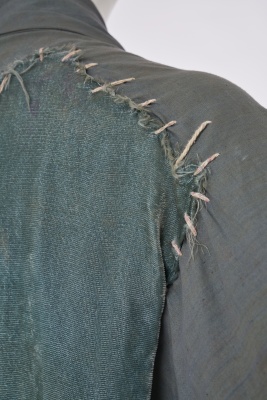 A rare Westwood/McLaren blue-grey cotton and velvet shirt, 'Punkature (Hobo)' collection, Spring-Summer 1983 - 11