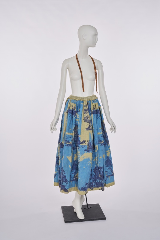 A Westwood/McLaren printed calico skirt, 'Punkature'(Hobo)' collection, Spring-Summer 1983