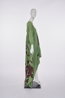 A Westwood/McLaren green toga dress, 'Nostalgia of Mud' (Buffalo) collection, Autumn-Winter 1982-83 - 4