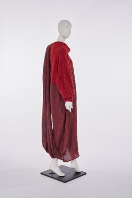 A Westwood/McLaren knitted wool Dancing Figures print toga dress, 'Nostalgia of Mud' (Buffalo) collection, Autumn-Winter 1982-83 - 3