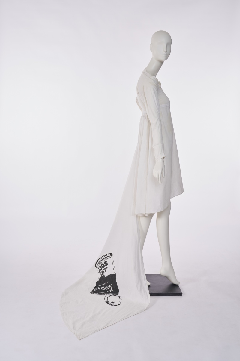 A Westwood/McLaren white toga dress, 'Savage' collection, Spring-Summer 1982