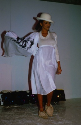 A Westwood/McLaren white toga dress, 'Savage' collection, Spring-Summer 1982 - 2