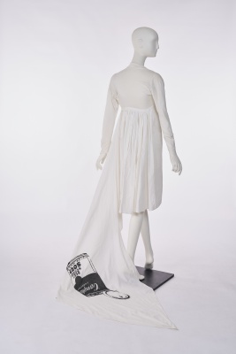 A Westwood/McLaren white toga dress, 'Savage' collection, Spring-Summer 1982 - 3
