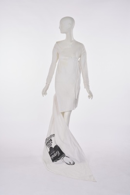 A Westwood/McLaren white toga dress, 'Savage' collection, Spring-Summer 1982 - 4