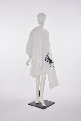 A Westwood/McLaren white toga dress, 'Savage' collection, Spring-Summer 1982 - 7