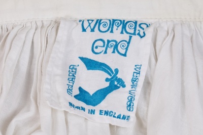 A Westwood/McLaren white toga dress, 'Savage' collection, Spring-Summer 1982 - 9