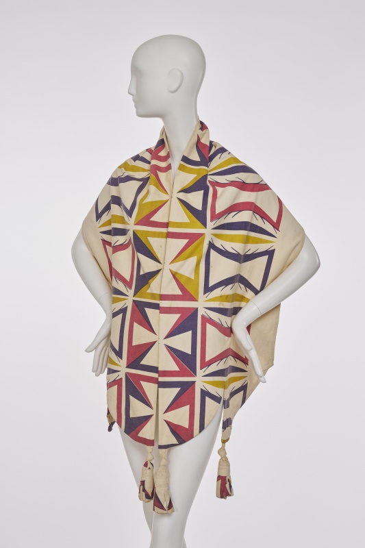 A Westwood/McLaren printed cotton sash, 'Pirate' collection, Autumn-Winter 1981-82