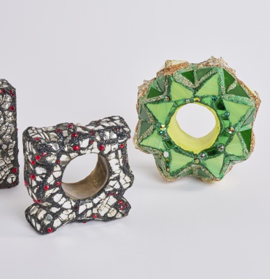 Three Andrew Logan resin mirror bracelets, circa 1981 - 3