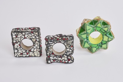 Three Andrew Logan resin mirror bracelets, circa 1981 - 4