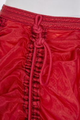 A Norma Kamali red nylon parachute ensemble, circa 1977 - 10