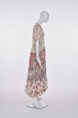 An Ossie Clark/Celia Birtwell printed silk chiffon dress, early 1970s - 2