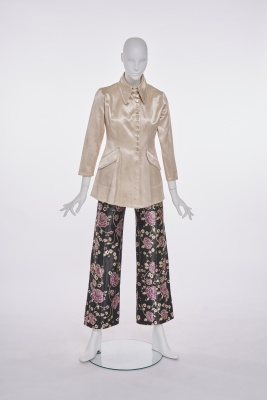 An Ossie Clark/Celia Birtwell satin 'Lamborghini' suit, 1968