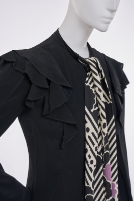 An Ossie Clark/Celia Birtwell satin 'Lamborghini' suit, 1968 - 12
