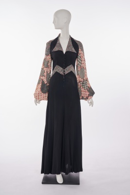 An Ossie Clark/Celia Birtwell printed moss cr&ecirc;pe maxi dress, 1970s