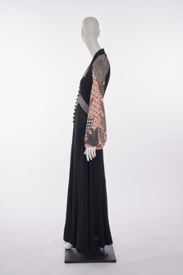 An Ossie Clark/Celia Birtwell printed moss cr&ecirc;pe maxi dress, 1970s - 2