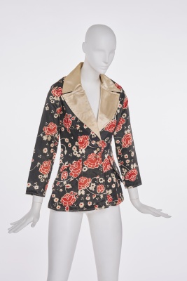 An Ossie Clark/Celia Birtwell printed satin jacket, circa 1968 - 2