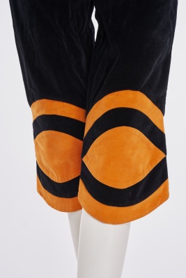 A Mr Freedom black and orange baseball suit, designed by Diana Crawshaw, 1971 - 9