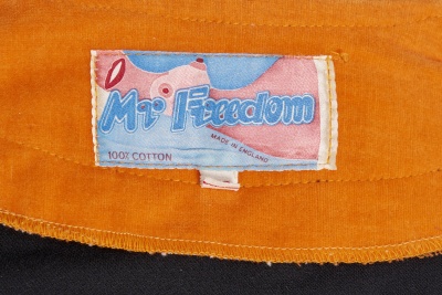 A Mr Freedom black and orange baseball suit, designed by Diana Crawshaw, 1971 - 10
