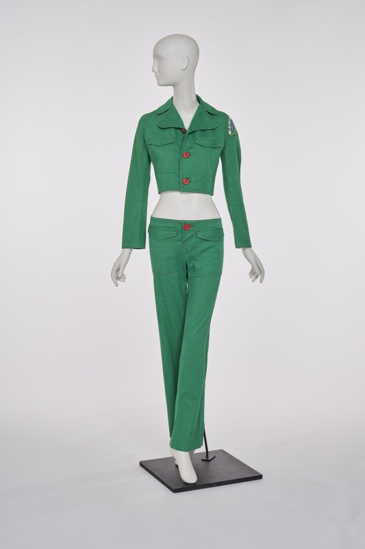 A Mr Freedom green cotton drill suit, 1970s