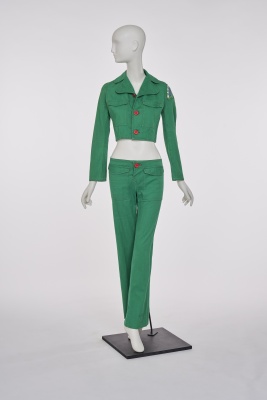 A Mr Freedom green cotton drill suit, 1970s