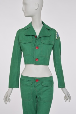 A Mr Freedom green cotton drill suit, 1970s - 4