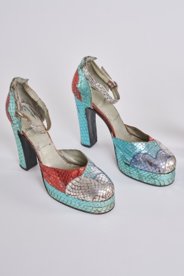 Two pairs of Terry de Havilland platform heels, 1970s - 3