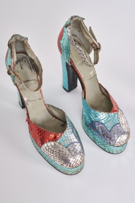 Two pairs of Terry de Havilland platform heels, 1970s - 4