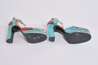 Two pairs of Terry de Havilland platform heels, 1970s - 11