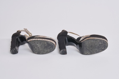 Two pairs of Terry de Havilland platform heels, 1970s - 12