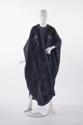 A John Bates black wool djellaba, 1976