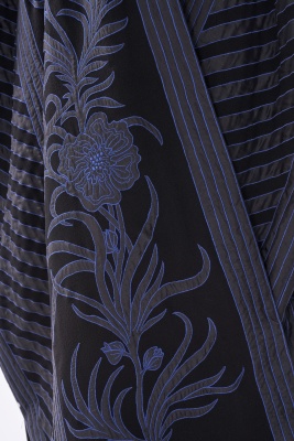 A John Bates black wool djellaba, 1976 - 7