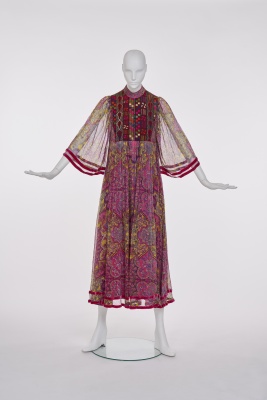 A Thea Porter printed chiffon dress, circa 1970