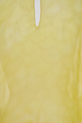 A Halston dappled yellow chiffon caftan, circa 1975 - 4