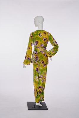 A Halston tie-dye velvet ensemble, 1970s - 3