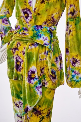A Halston tie-dye velvet ensemble, 1970s - 6