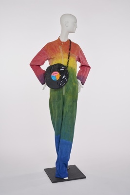A Fiorucci x Paolo Buggiani hand-died cotton 'Wearable Art' jumpsuit, 1978