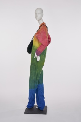 A Fiorucci x Paolo Buggiani hand-died cotton 'Wearable Art' jumpsuit, 1978 - 3