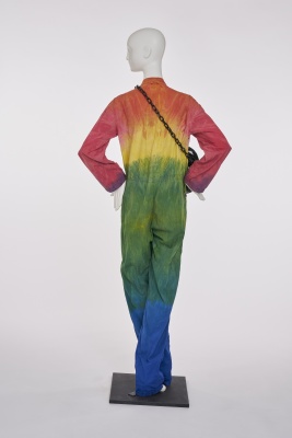 A Fiorucci x Paolo Buggiani hand-died cotton 'Wearable Art' jumpsuit, 1978 - 5