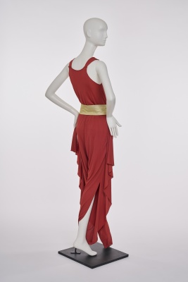 A Thierry Mugler brick red viscose jersey jumpsuit, circa 1978 - 3