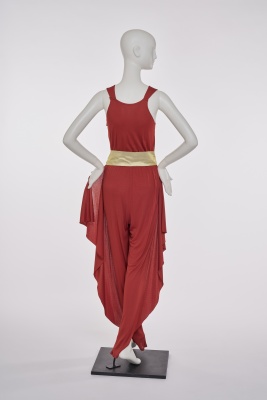 A Thierry Mugler brick red viscose jersey jumpsuit, circa 1978 - 4