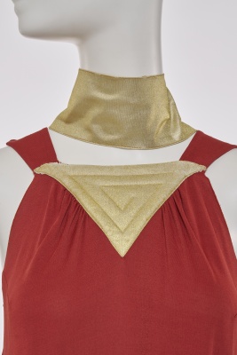 A Thierry Mugler brick red viscose jersey jumpsuit, circa 1978 - 8