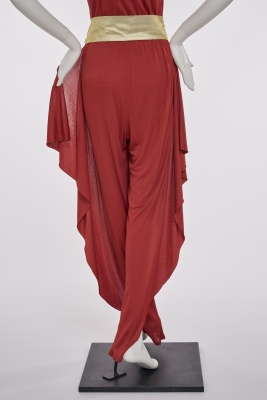A Thierry Mugler brick red viscose jersey jumpsuit, circa 1978 - 10