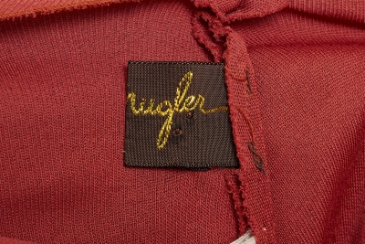A Thierry Mugler brick red viscose jersey jumpsuit, circa 1978 - 11